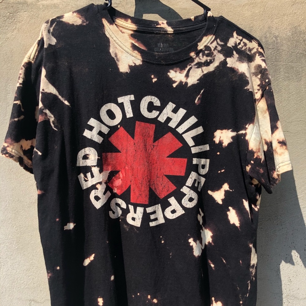 Vintage Red Hot Chili Peppers bleach dyed T-shirt